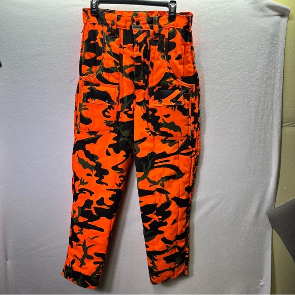 Saftbak Other - Camo Camouflage Orange Hunting Pants SafTbak Chiller Killer Mens 30-32 USA